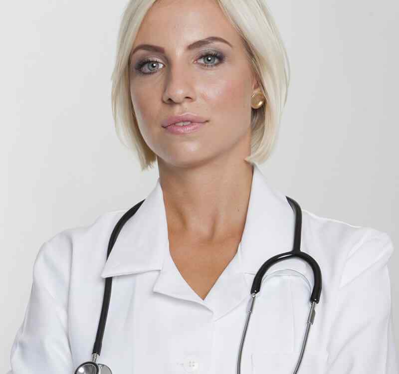 Doctor with stethoscope at Spliff Nation Dispensary, offering professional cannabis advice.