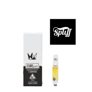 THC oil cartridge for medical and recreational use at Spliff Nation dispensary.