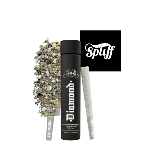 Cannabis pre-roll with infused THC from Spliff Dispensary, Miami.