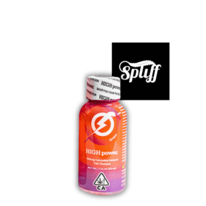 CBD supplement bottle with high power label for cannabis health support.