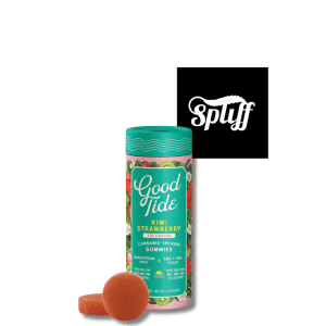 CBD-infused Kiwi Strawberry Gummies from Spliff Nation Dispensary.