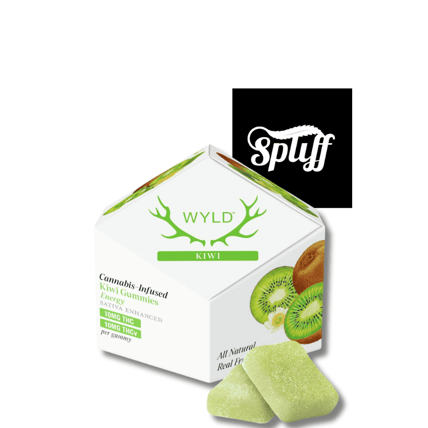 WYLD Kiwi Sativa Gummies - Dispensary Product WYLD Kiwi Sativa Gummies for enhanced cannabis experience at dispensary.