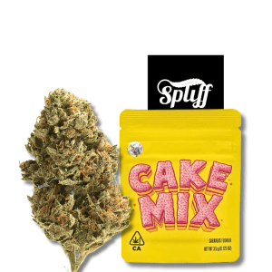 Cookies Cake Mix premium flower 3.5g indica hybrid at Spliff Nation Dispensary Miami, FL