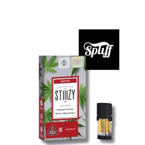 Stiiizy Blue Dream THC vape pod for sativa effects, premium cannabis concentrate.