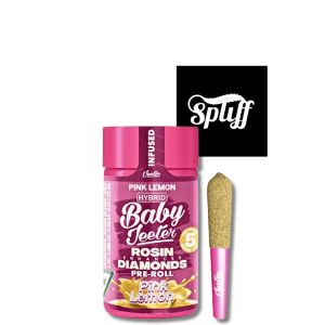 Baby Jeeter Pink Lemon Rosin Diamonds five-pack infused pre-rolls
