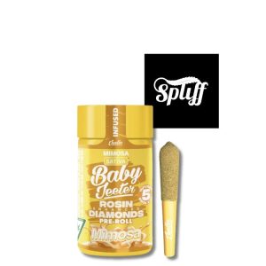 Baby Jeeter Mimosa rosin diamonds infused pre-roll 5-pack at Spliff Nation Dispensary Miami