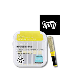 Boutiq Pink Lemonade x Mango live diamonds infused mini pre-roll 5-pack in Miami