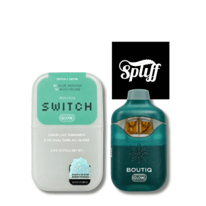 Boutiq Switch Blue Matcha x Maui Wowie 2g live diamonds disposable vape in Miami