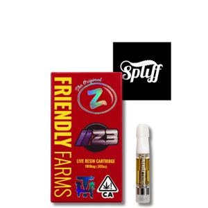 Friendly Farms Z3 1g live resin cartridge in Miami