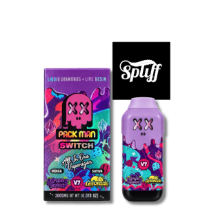 Pack Man Switch Grape Sorbet x Gelonade 2g disposable vape in Miami