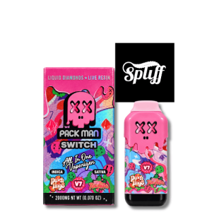 Pack Man Switch Peach Rings x Pink Pineapple 2g disposable vape in Miami