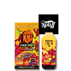 Pack Man Switch Yellow Melonz x Candy Supreme 2g disposable vape in Miami