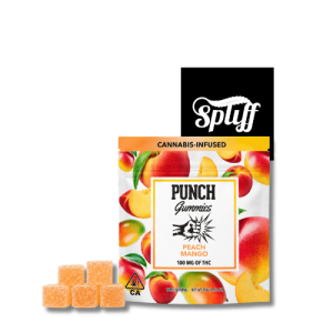 Punch Peach Mango cannabis gummies 1000mg in Miami