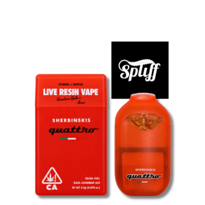 Sherbinskis Quattro Rainbow Gello x Acai 2g live resin disposable vape in Miami